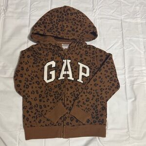 GAP Kids Brown Animal Print Hoodie